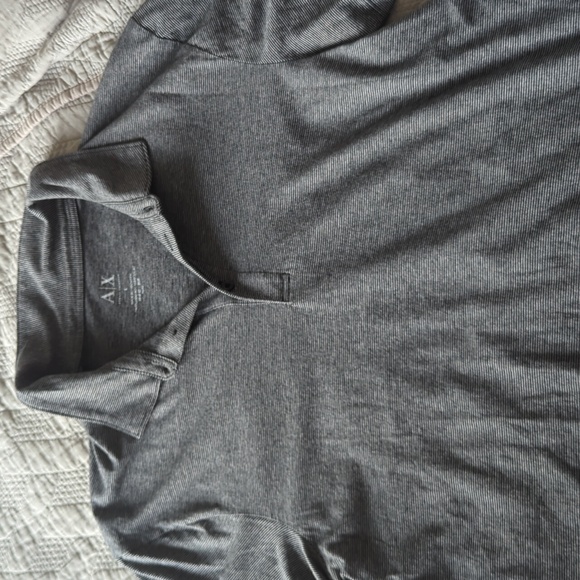 Armani Exchange Striped Mens Polo Size Large - Picture 2 of 4